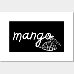 mango - white - with sketch Posters and Art